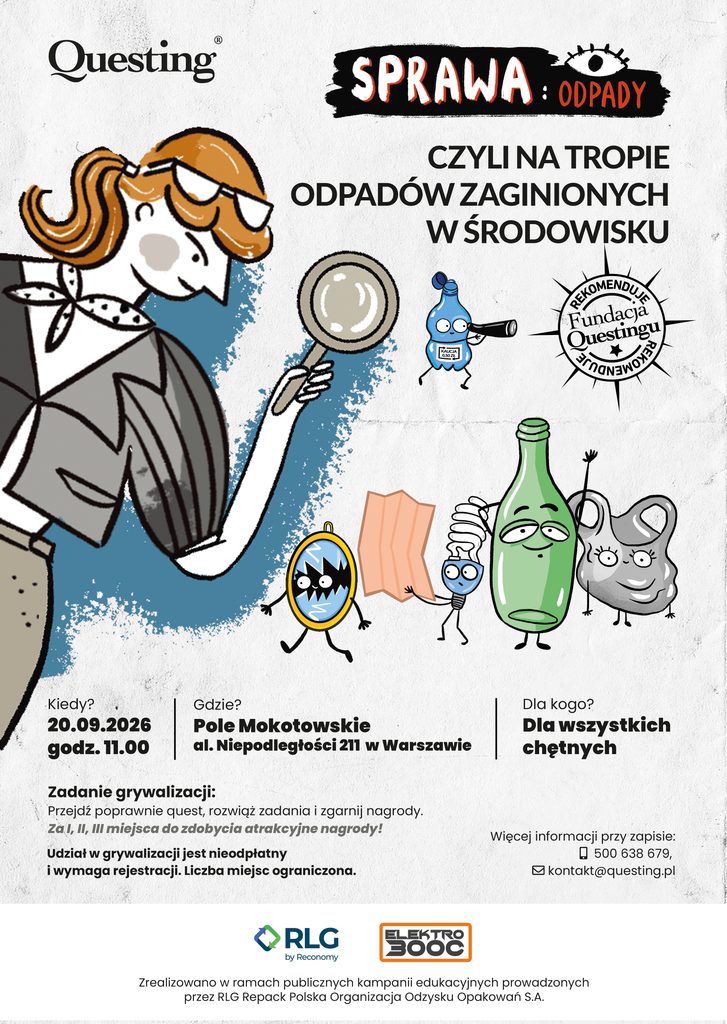 Plakat - gra terenowa w Warszawie